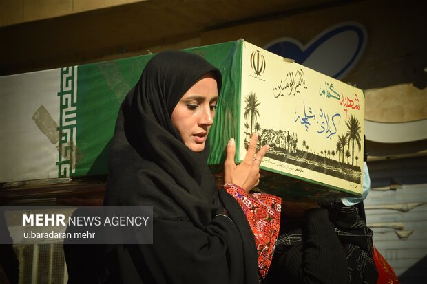 مراسم تشییع شهدای گمنام در زاهدان