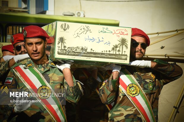 مراسم تشییع شهدای گمنام در زاهدان