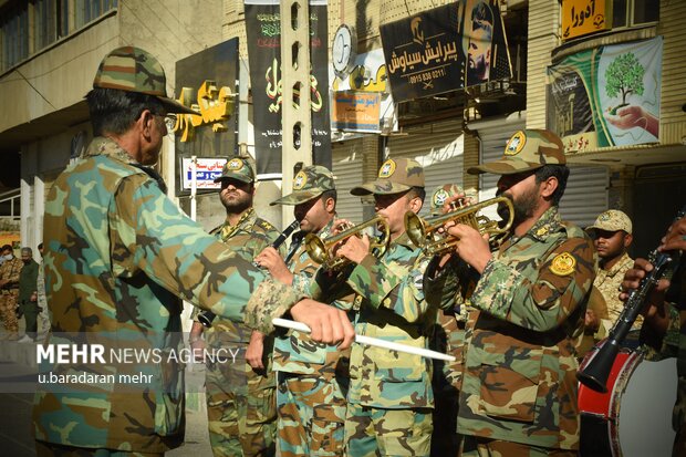 مراسم تشییع شهدای گمنام در زاهدان