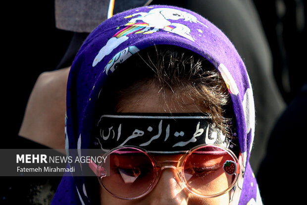 مراسم عزاداری شهادت حضرت زهرا (س) در میدان نبوت