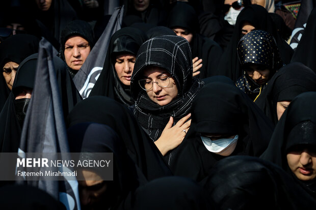 مراسم عزاداری شهادت حضرت زهرا (س) در میدان نبوت