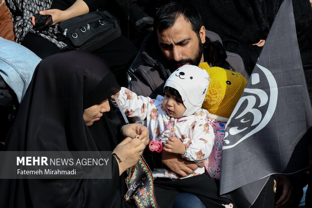 مراسم عزاداری شهادت حضرت زهرا (س) در میدان نبوت