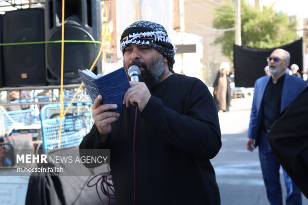 مراسم عزاداری ظهر شهادت حضرت فاطمه(س) در ایرانشهر