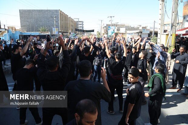 مراسم عزاداری ظهر شهادت حضرت فاطمه(س) در ایرانشهر