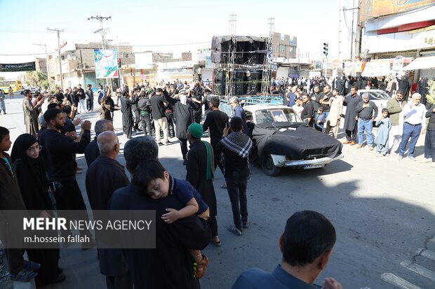مراسم عزاداری ظهر شهادت حضرت فاطمه(س) در ایرانشهر