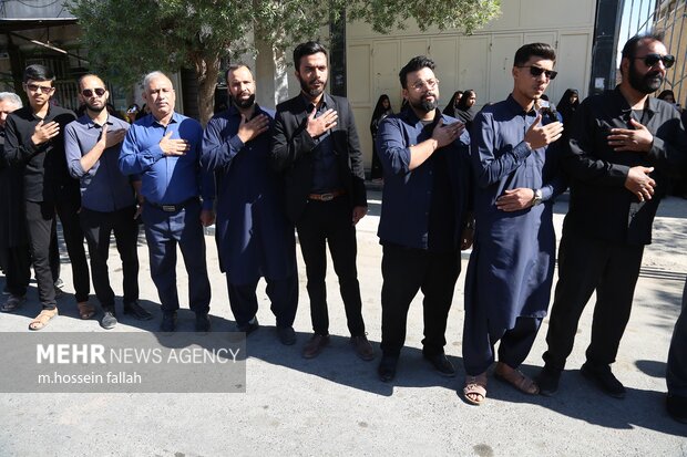 مراسم عزاداری ظهر شهادت حضرت فاطمه(س) در ایرانشهر