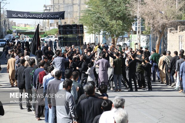 مراسم عزاداری ظهر شهادت حضرت فاطمه(س) در ایرانشهر