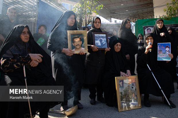 تدفین شهید گمنام در روستای آهنگر محله گرگان