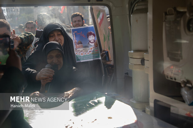 تدفین شهید گمنام در روستای آهنگر محله گرگان