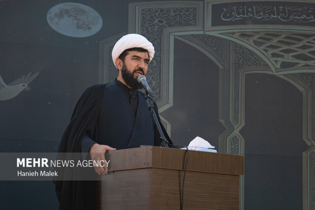 تدفین شهید گمنام در روستای آهنگر محله گرگان