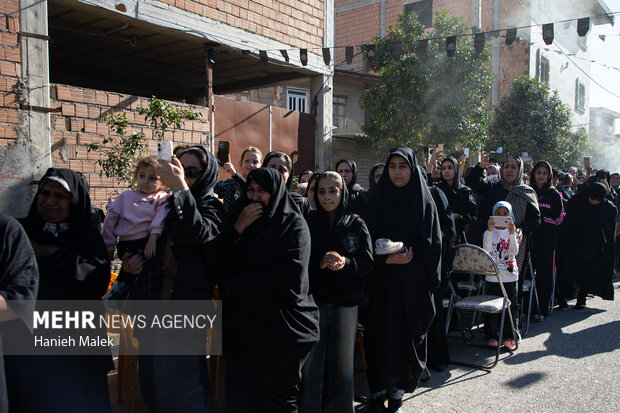 تدفین شهید گمنام در روستای آهنگر محله گرگان