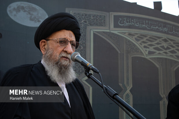 تدفین شهید گمنام در روستای آهنگر محله گرگان