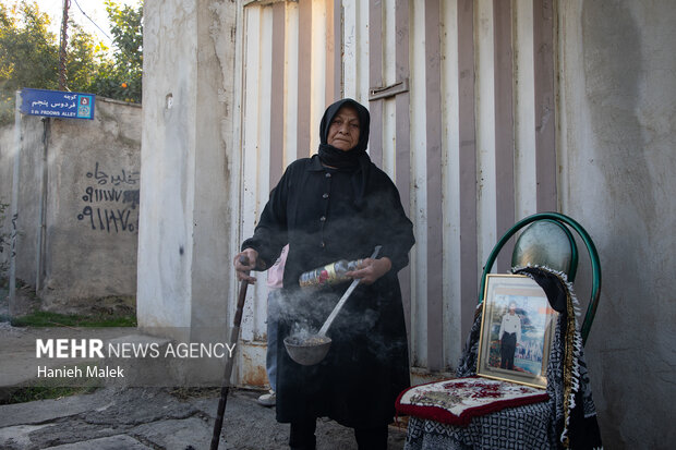 تدفین شهید گمنام در روستای آهنگر محله گرگان
