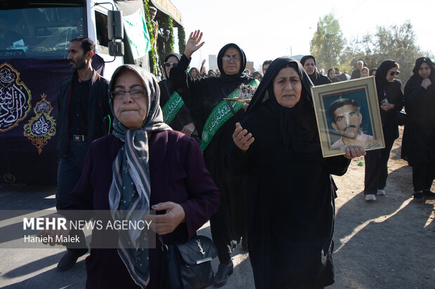 تدفین شهید گمنام در روستای آهنگر محله گرگان