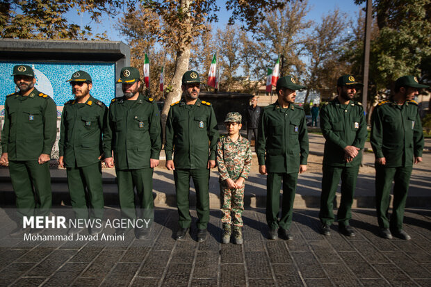 تشییع پیکر شهدای گمنام دفاع مقدس در قزوین