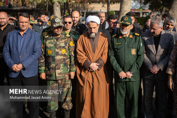 تشییع پیکر شهدای گمنام دفاع مقدس در قزوین