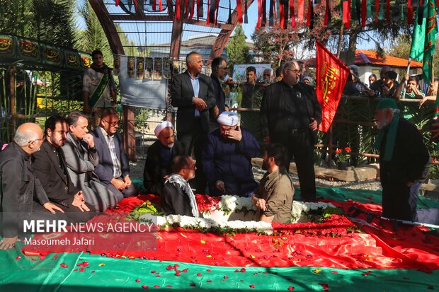 تشییع پیکر مطهر شهدای گمنام دفاع مقدس در ساری