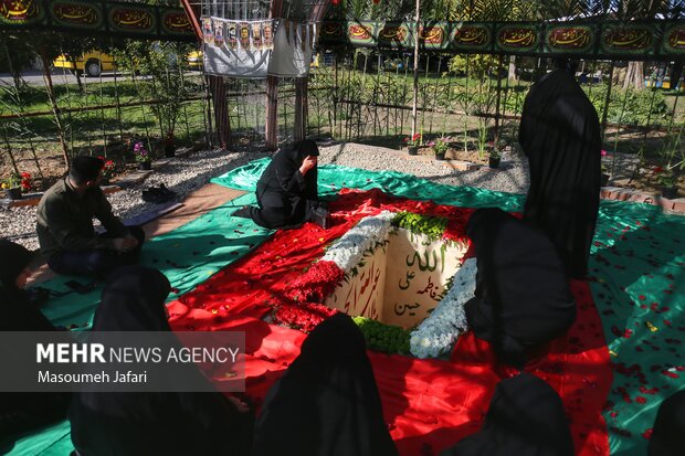 تشییع پیکر مطهر شهدای گمنام دفاع مقدس در ساری