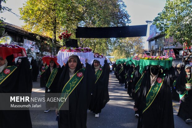 تشییع پیکر مطهر شهدای گمنام دفاع مقدس در ساری