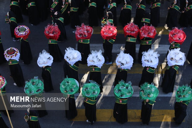 تشییع پیکر مطهر شهدای گمنام دفاع مقدس در ساری