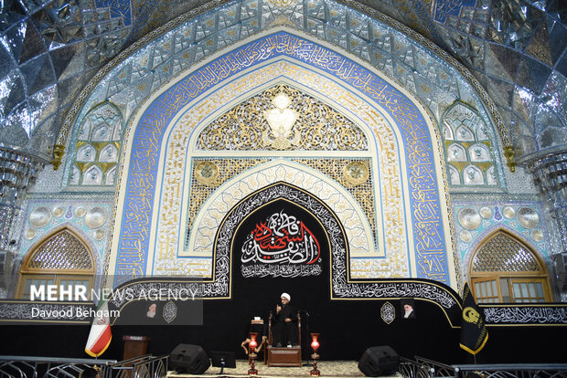 مراسم شام شهادت حضرت فاطمه زهرا(س) در حرم رضوی