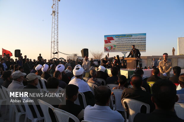 تشییع و تدفین شهید گمنام در میناب