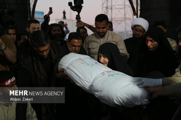 تشییع و تدفین شهید گمنام در میناب