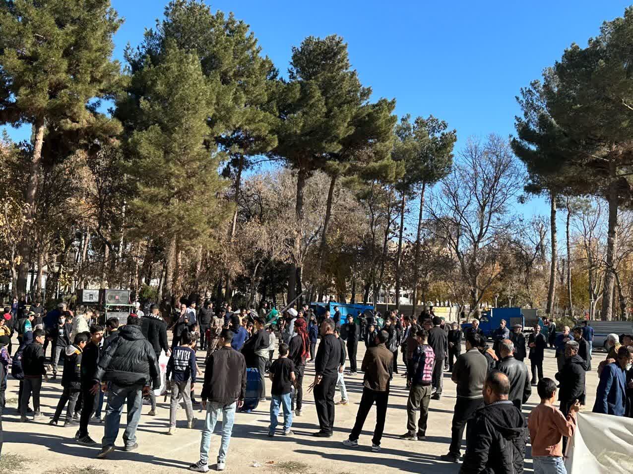 برپایی دستهروی عزاداری شهادت حضرت فاطمه زهرا (س) در چناران