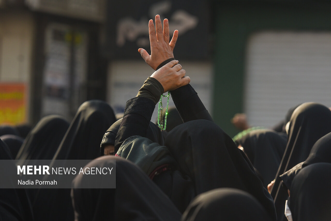 عزاداری با شکوه مردم دلگان در سالروز شهادت حضرت مادر(س)