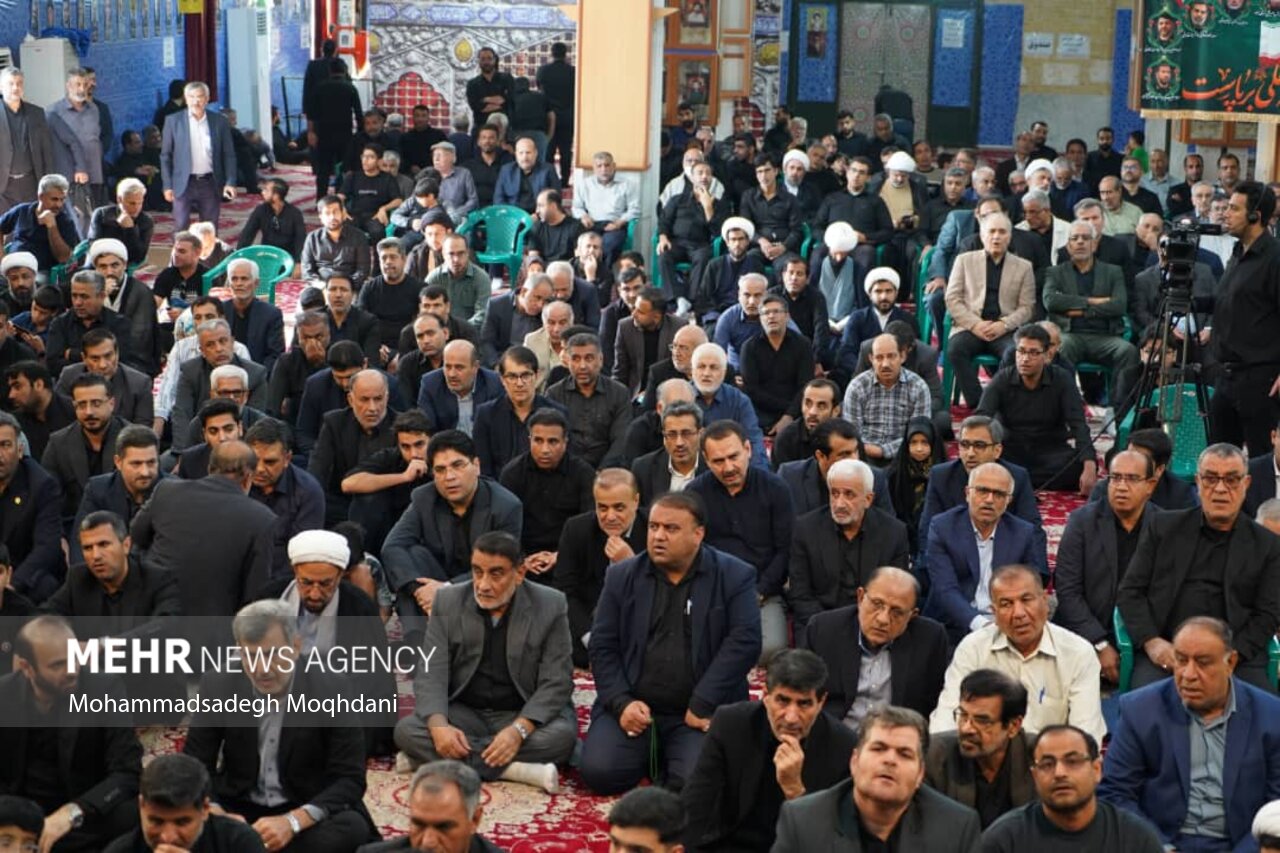 مراسم شهادت حضرت زهرا در حسینیه عاشقان ثارالله بوشهر