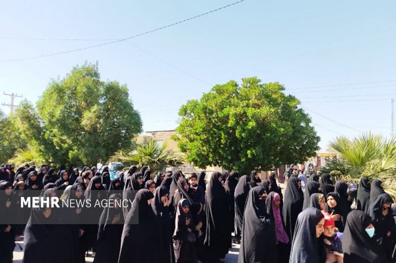 برگزاری عزاداری ظهر شهادت حضرت زهرا(س) در جلگه چاه هاشم