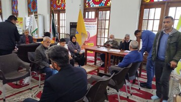 میز خدمت جهادی به مناسبت هفته بسیج در رشت برگزار شد