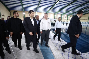 استخر ایران زمین جزیره بوموسی افتتاح شد