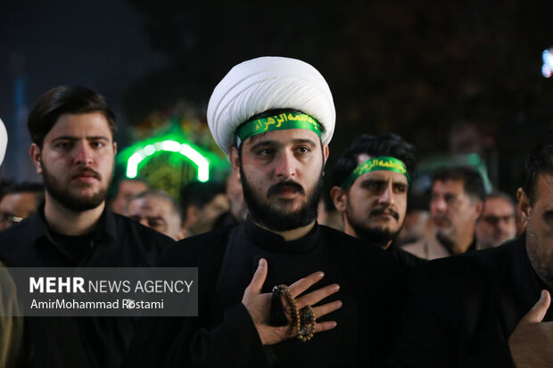 تشییع نمادین حضرت زهرا در ورامین برگزار شدد