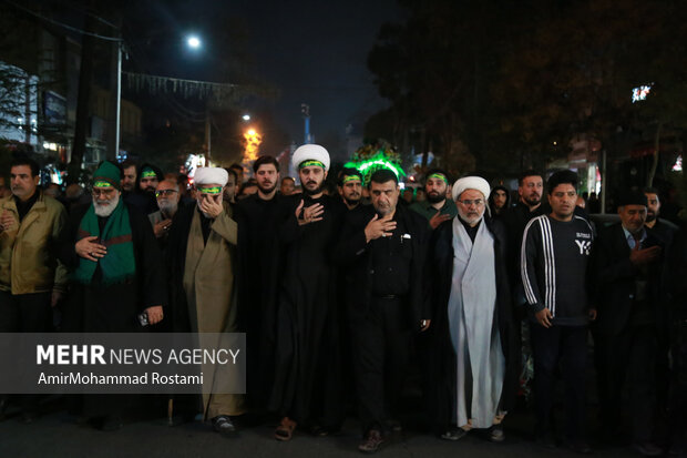 تشییع نمادین حضرت زهرا در ورامین برگزار شدد