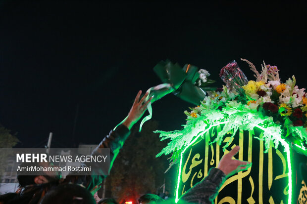 تشییع نمادین حضرت زهرا در ورامین برگزار شدد