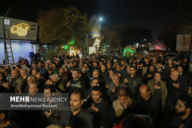 تشییع نمادین حضرت زهرا در ورامین برگزار شدد