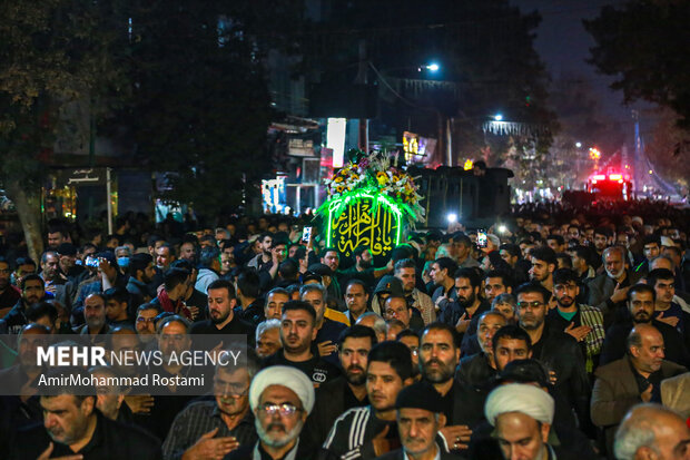 تشییع نمادین حضرت زهرا در ورامین برگزار شدد