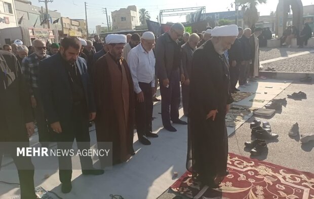 نماز طلب باران در برازجان اقامه شد