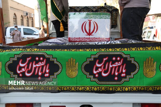 استقبال و تشییع شهید گمنام در ایرانشهر