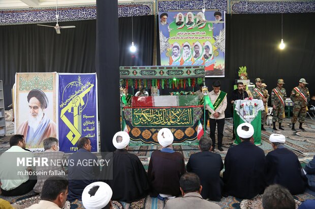 استقبال و تشییع شهید گمنام در ایرانشهر