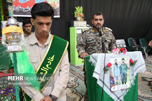 استقبال و تشییع شهید گمنام در ایرانشهر