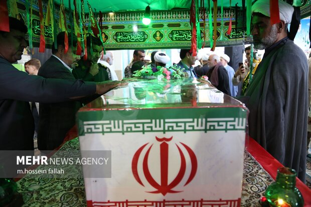 استقبال و تشییع شهید گمنام در ایرانشهر