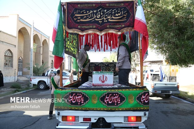 استقبال و تشییع شهید گمنام در ایرانشهر