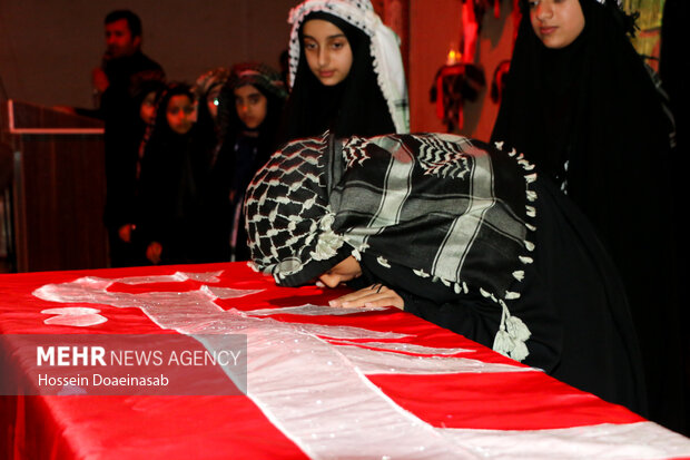 تشییع پیکر شهید گمنام در هشتبندی