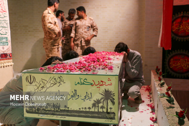 تشییع پیکر شهید گمنام در هشتبندی