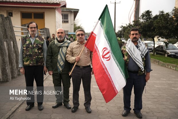 اجتماع بزرگ بسیجیان در رشت