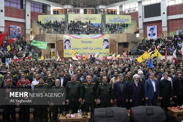 اجتماع بزرگ بسیجیان در رشت