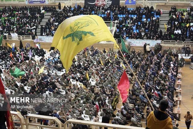 اجتماع بزرگ بسیجیان در رشت