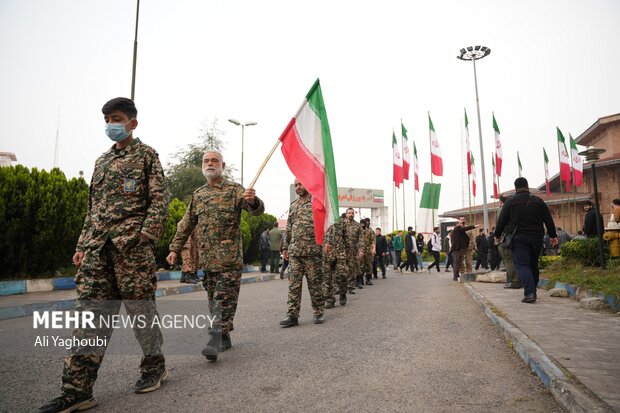 اجتماع بزرگ بسیجیان در رشت